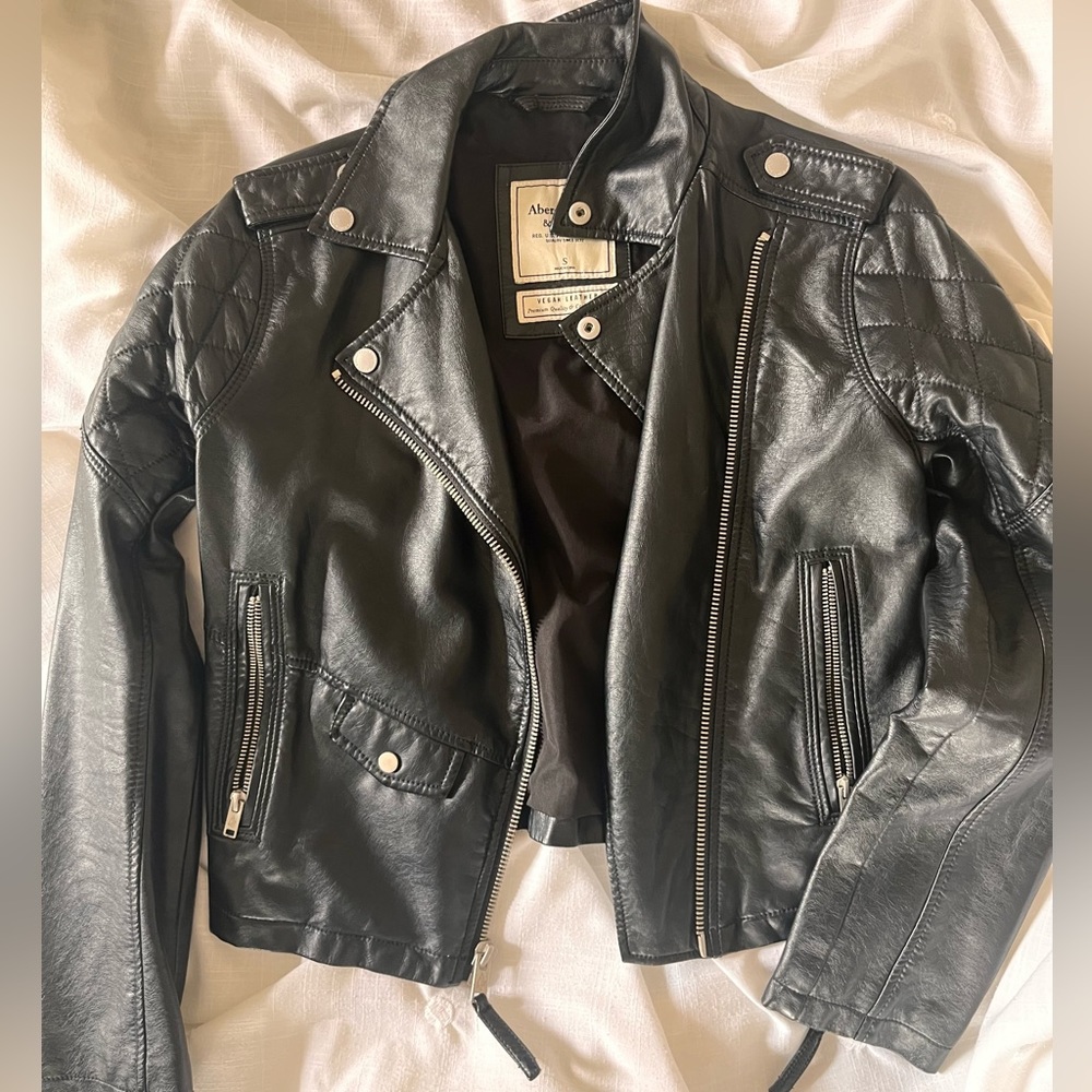 Abercrombie and Fitch Vegan Leather Jacket